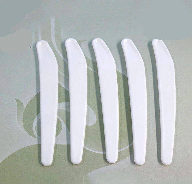 Mini Cosmetic Spatula Disposable Makeup Cream Spoon for Make Up Face Accessories white