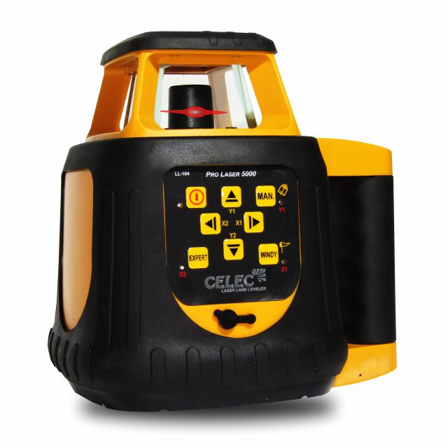 Вращающийся лазер Celec PRO 5000, дальность действия, автоматическое выравнивание, красный лазер 1500 метров