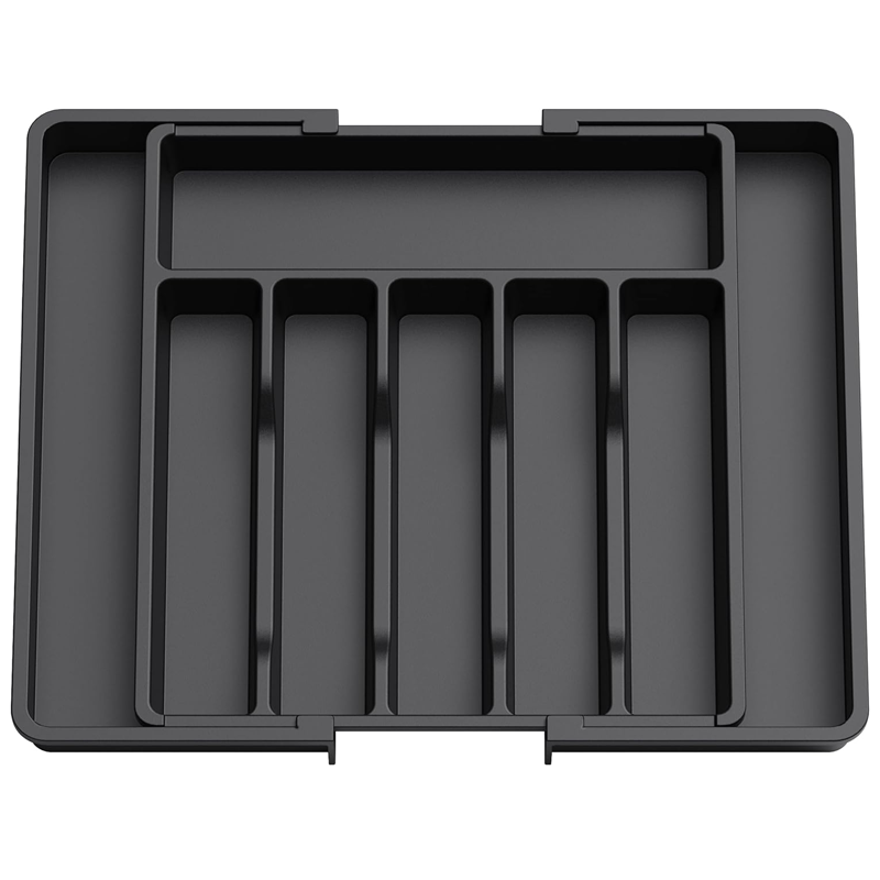Hot Sale Expandable Utensil Tray Silverware Organizer Expandable Utensil Tray for Drawer Adjustable Flatware and Cutlery Holder