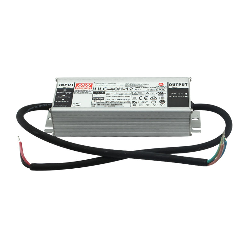 Mean well HLG-40H-12 40 Вт светодиодный привод с функцией PFC водонепроницаемый IP67 Импульсный источник питания для освещения парковочного места
