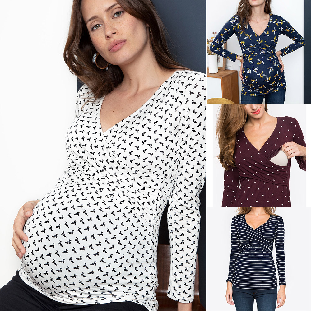 hot sale for wholesalePregnant tee casual long t-shirt Maternity Clothing