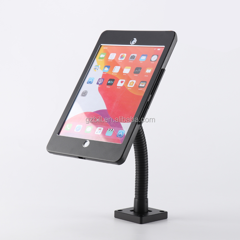 Для iPad 10,2 дюймов безопасное крепление дисплей Настольный держатель с гибкой гусиной шеей крепление для ресторана меню заказ