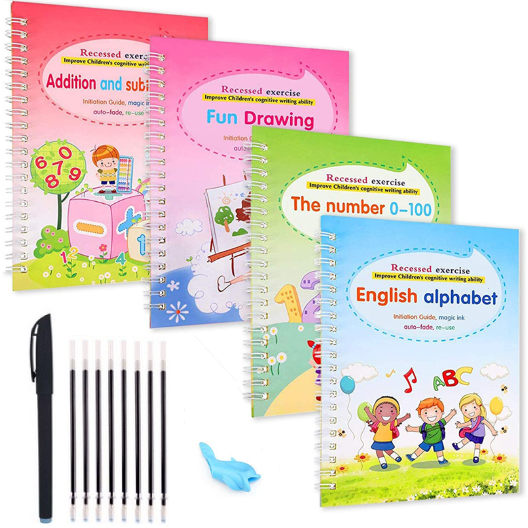 Reusable Book Sets kids children Print Hand writing books customized Calligraphy Tracing Magic Practice Copybooks