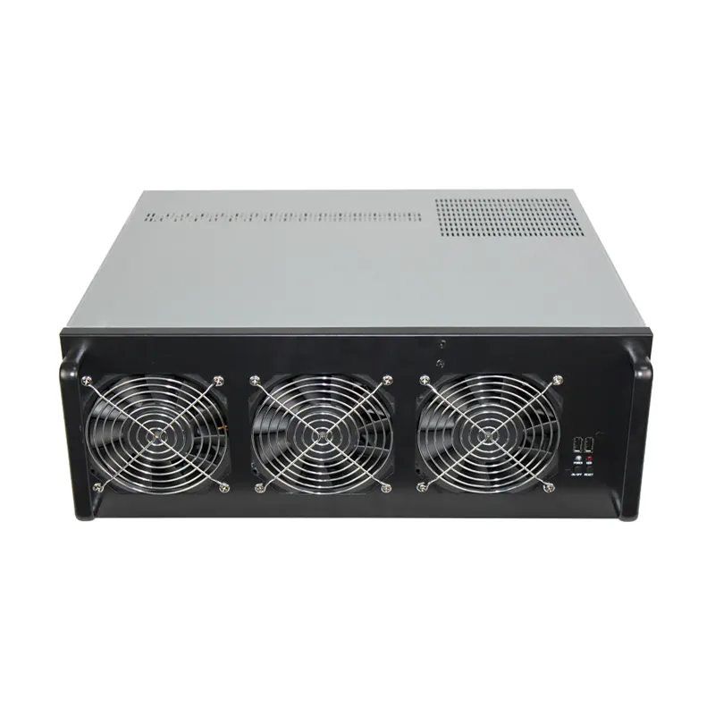 Низкая цена ETH 4U 6GPU barebone полный набор горно-шахтный корпус с рамкой ONDA материнская плата usb miner