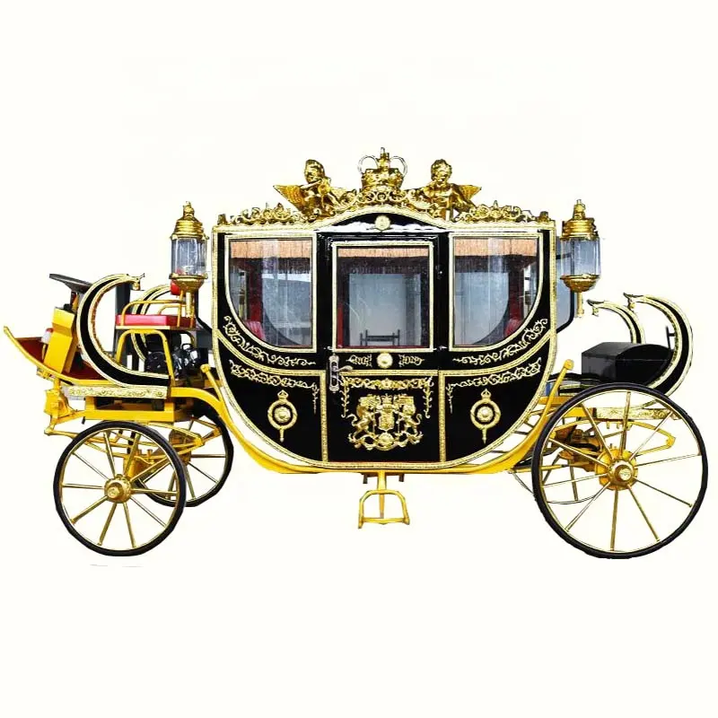 High Quality Sightseeing Horse Drawn Carriage/Horse Wagon/House Carts for Sale