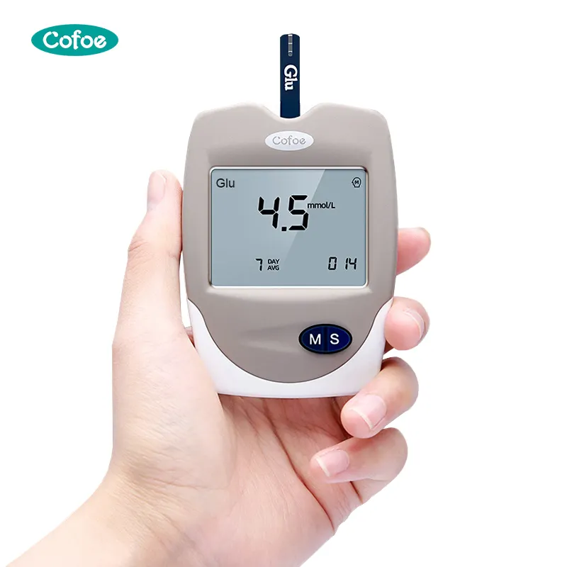 Hot selling three in one blood glucose meter,blood glucose/cholesterol/ uric acid meter with test strips