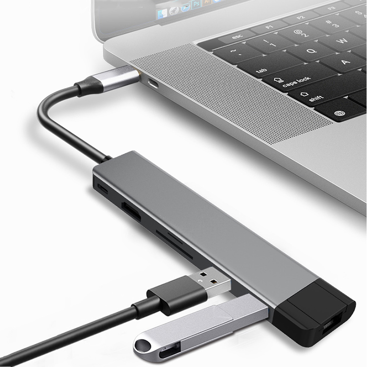 7 in 1 USB3.0 Mirco OTG TYPE-C Card Reader for Macbook Google Tablet For Computer