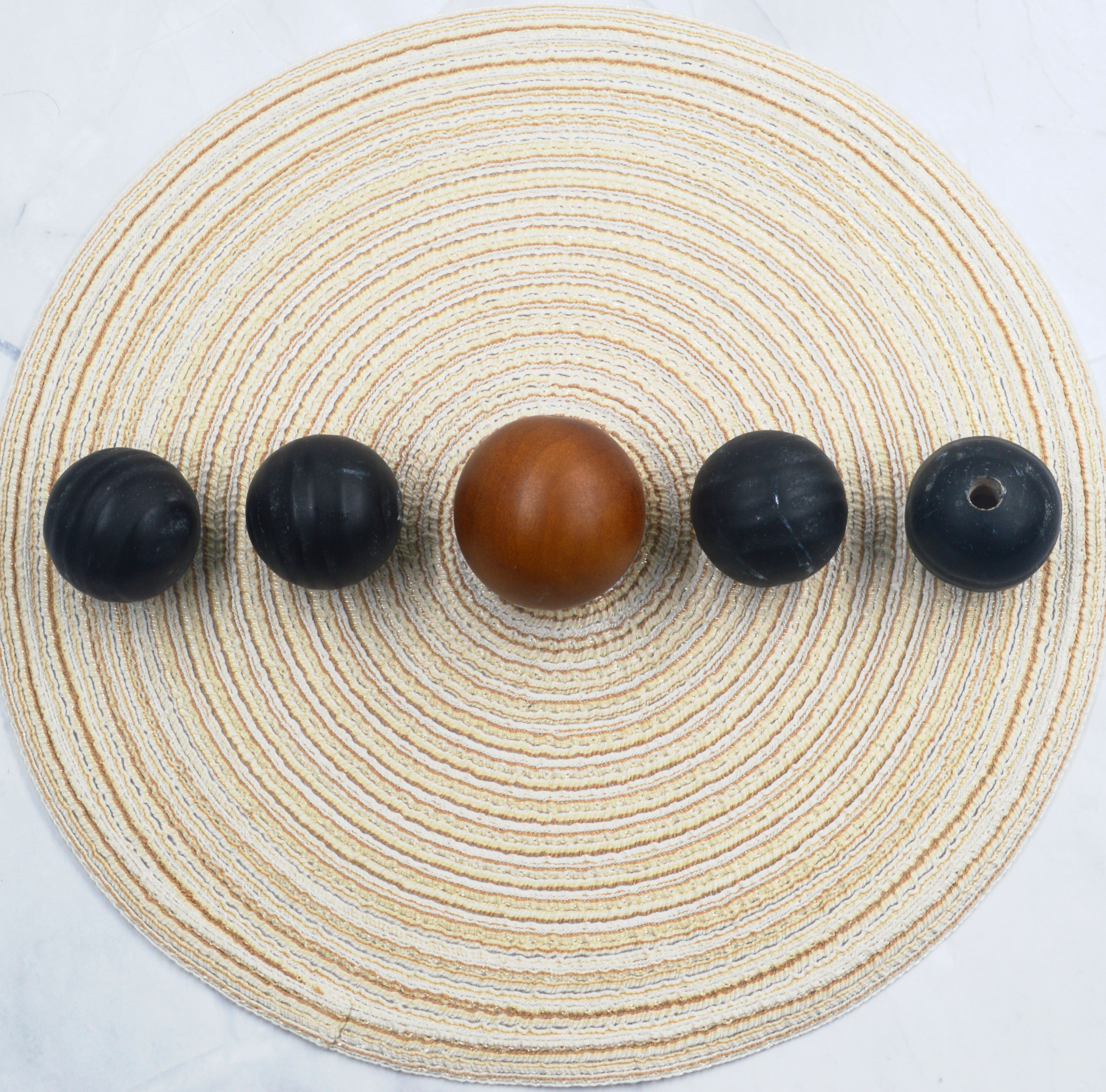 Custom wholesale wooden beads decorative wooden beads Customizable color, size and shape