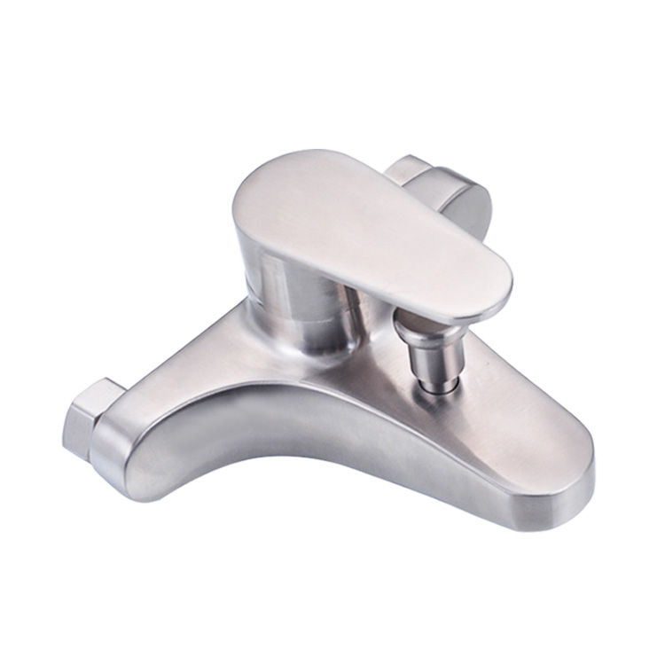 304 stainless steel round shower bathtub faucet handheld square shower accessory set