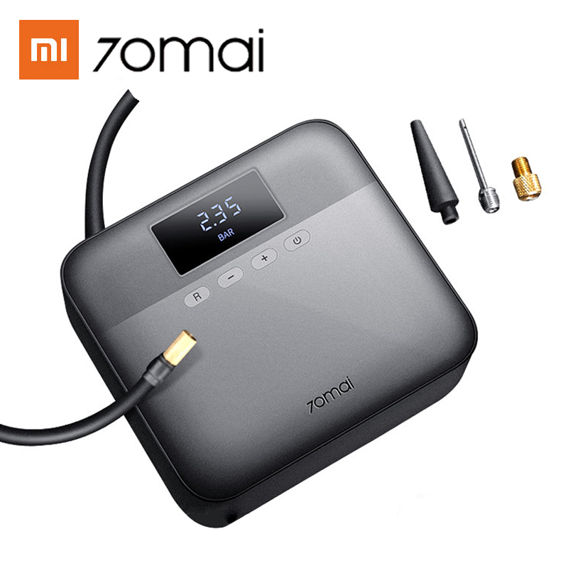 Воздушный компрессор XIAOMI 70mai, 12 В, 70 MAI, портативный Электрический автомобильный воздушный насос, мини-компрессор для накачки шин, насос для автомобильных шин