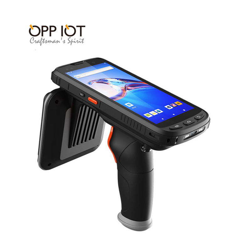 Длинный диапазон 840-960mhz RFID ручной RFID считыватель ISO18000-6c Android RFID тег читатель OPx10 UHF RFID считыватель
