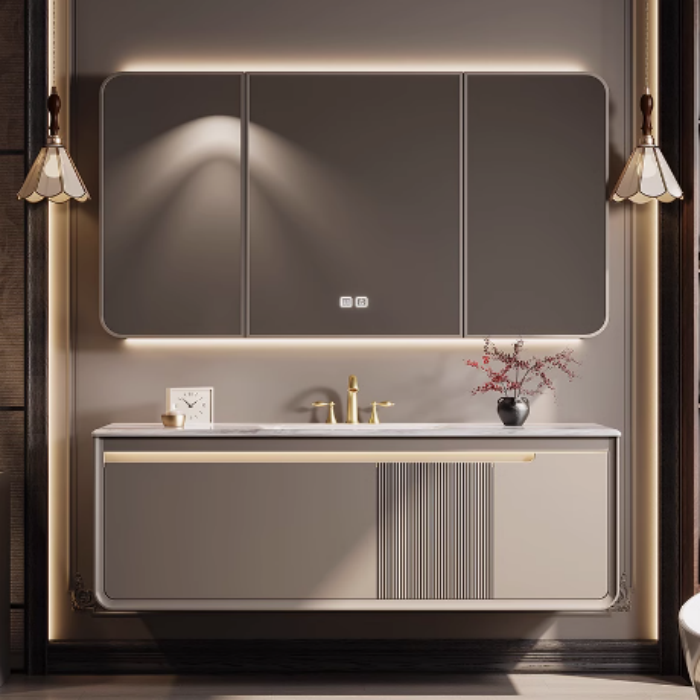 Cheap Price Hot Sale Wall Bathroom Vanity Ceramic Sink Vanities Cabinet Modern Floating Bathroom Cabinet Unit