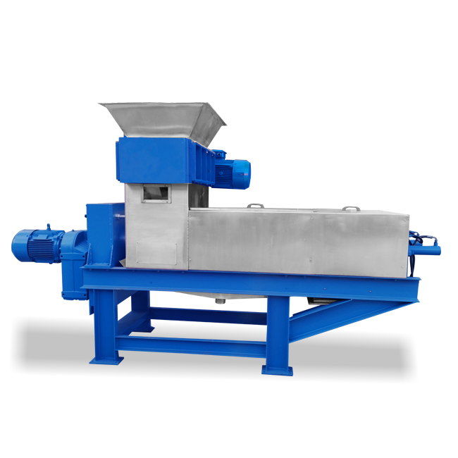 High tech waste vegetable food residue screw dewater recycling machine
