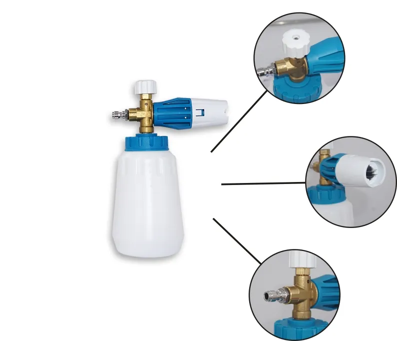Регулируемый пистолет для мытья автомобиля, аксессуары, пистолет-распылитель для снега, пушка для мыла с быстрым разъемом 1/4 дюйма