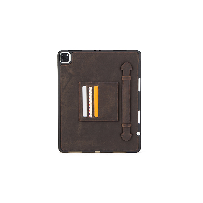 Wholesale custom 2020 ipad pro case 12.9 inch multifunctional leather case with handle and kickstand
