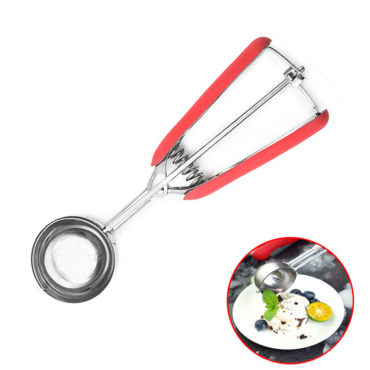 BMR fruit digging spoon 304 Stainless steel ice cream spoon Watermelon ball scoop