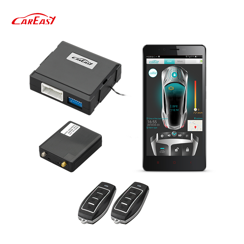 GPS/GSM/GPRS приложение для смартфона двухсторонняя Автомобильная сигнализация работает с дистанционным управлением на вторичном рынке