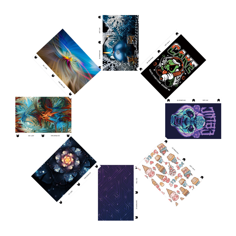 Cartoon Stickers Universal Mobile Phone Back Screen Protector 3D Relief Film Self-Cutting Model Laser Cutting