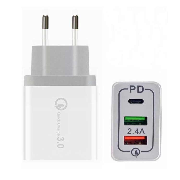 Подходит для семейного отдыха путешествия Офис 3 порты USB кабель для быстрой зарядки с Head PD QC3.0 Кабель с разъемом типа C USB универсальное настенное зарядное устройство адаптер