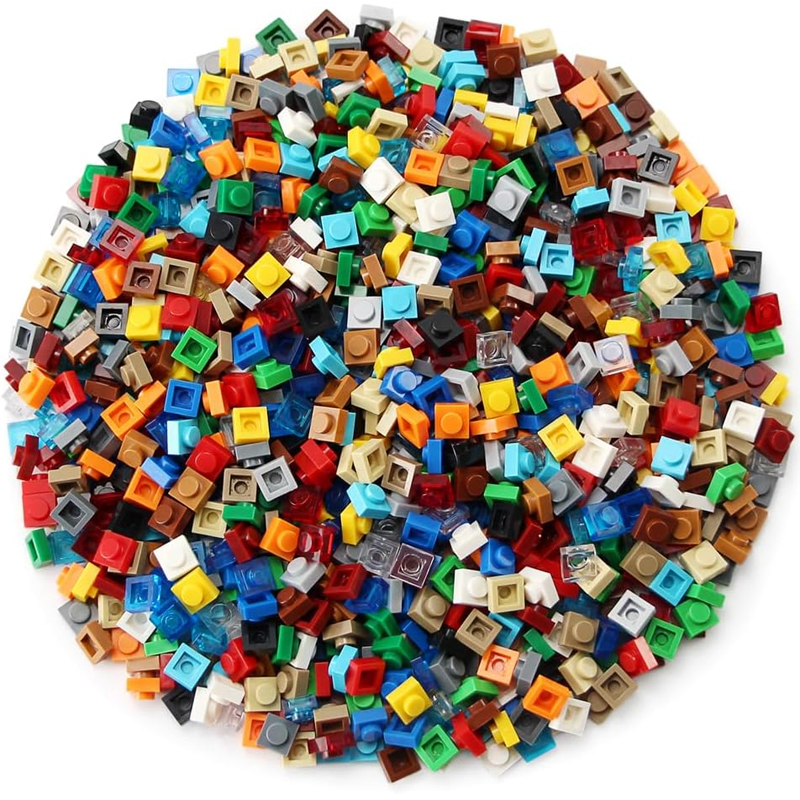 No.3024 1x1 Plate Dot Pixel Art Photo Toy Building Brick Block Parts Building Blocks Castle Brick Toys For Kids 3024 Bricks