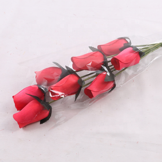 FCR101 High quality wholesale wood roses buds Wooden Rose bud