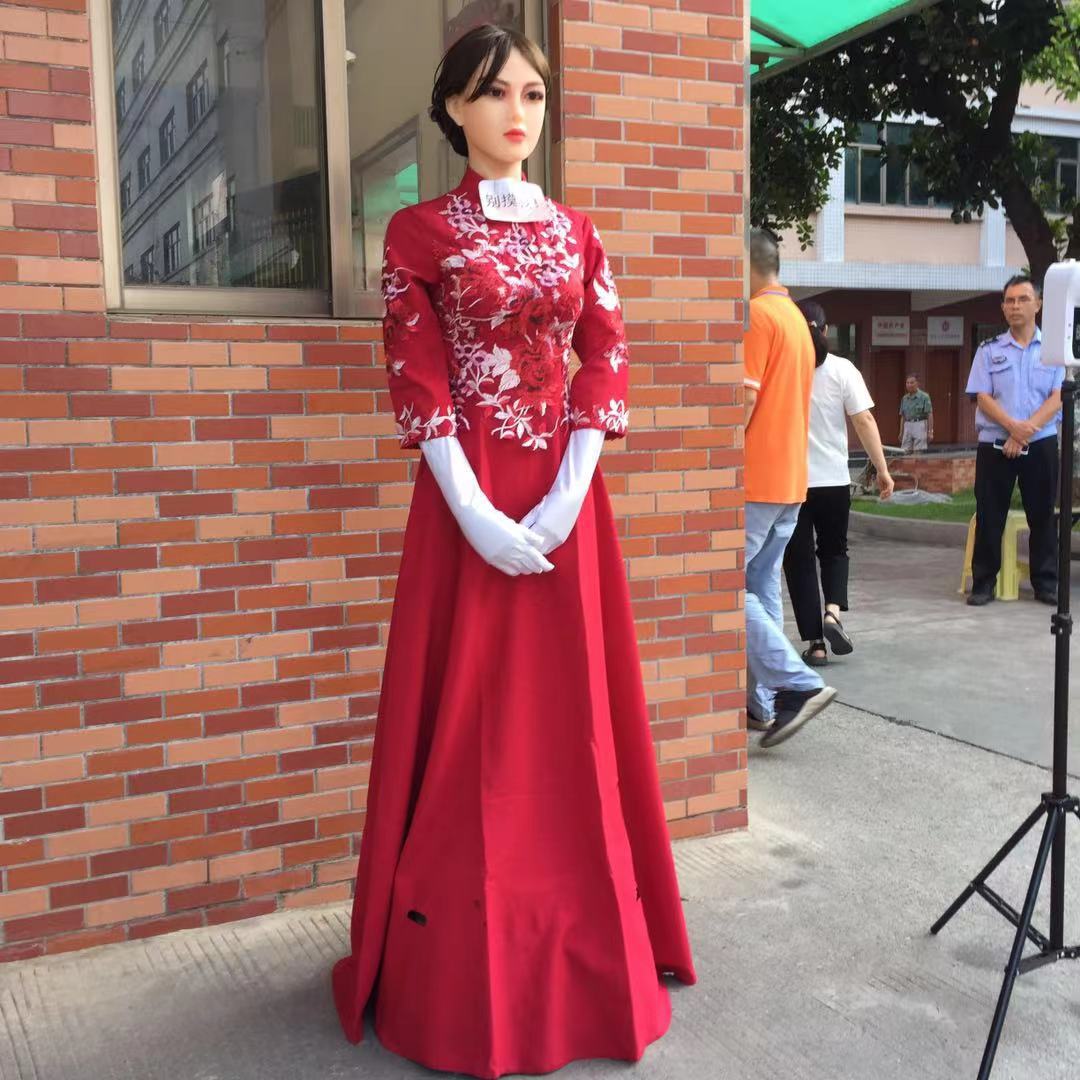 VECTOR bionic robot Anniversary robot / reception waitress Mesero AI robot/ humanoid sexy smart Christmas robot