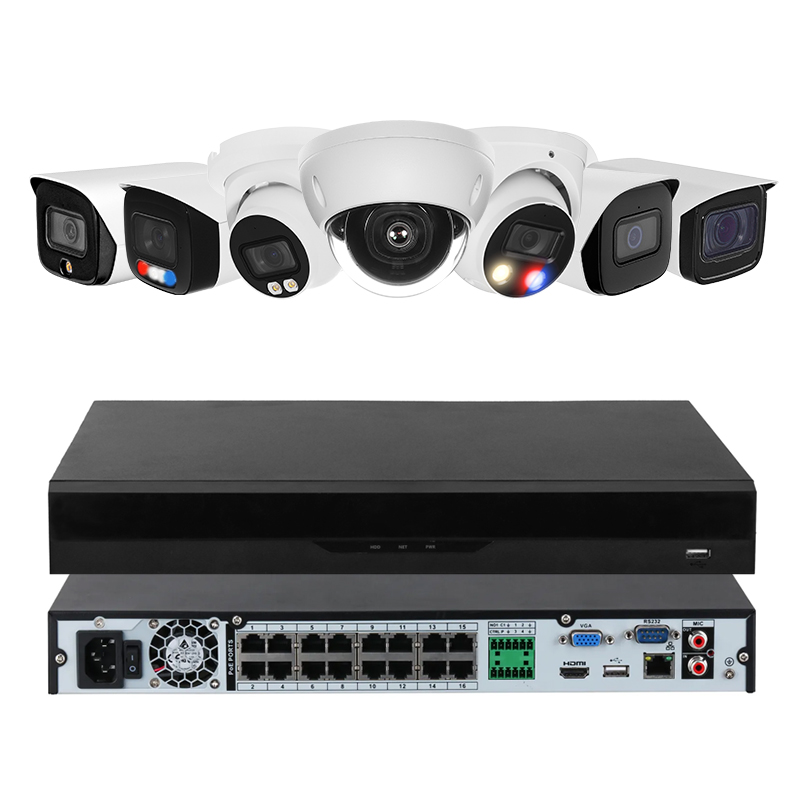 DA-Full Color Alarm POE Camera NVR Kit, Surveillance System, 4MP, 5MP, 8MP, 16ch, 32CH, IP