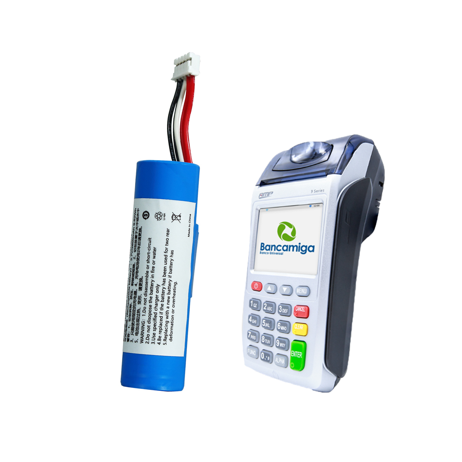 AMP9000 POS Battery for Bancamiga AMP 9000 Series9 NEWPOS NEW7210 SWLB Payment Machine battery Lithium battery