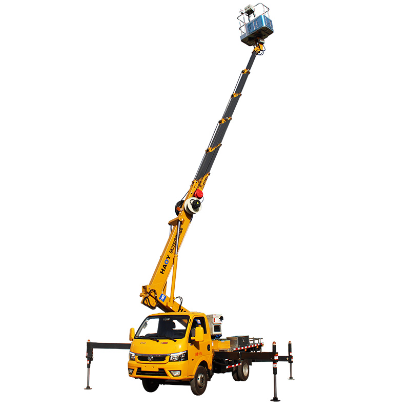 21m 23m 24m 27m telescopic boom aerial platfom truck big operation cage
