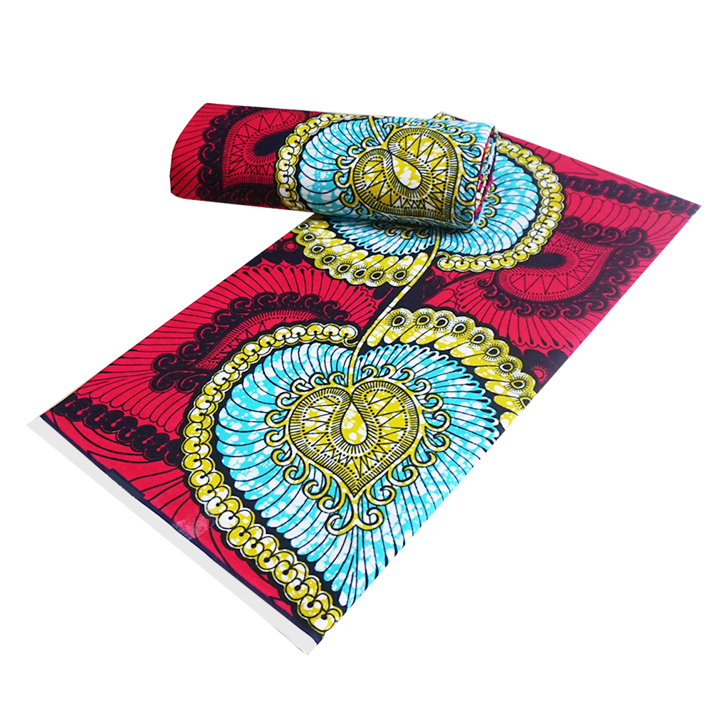 wax fabric cotton wax print real wax cotton african print veritable block wholesale price V1091