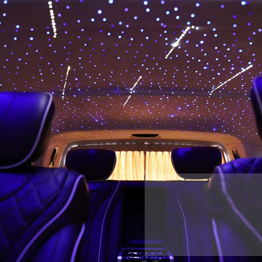 6W RGB LED Fiber Optic Star Ceiling Light Kit Remote Controller Car Optic Cable Music Mode Sensory Lighting For Interior Decor