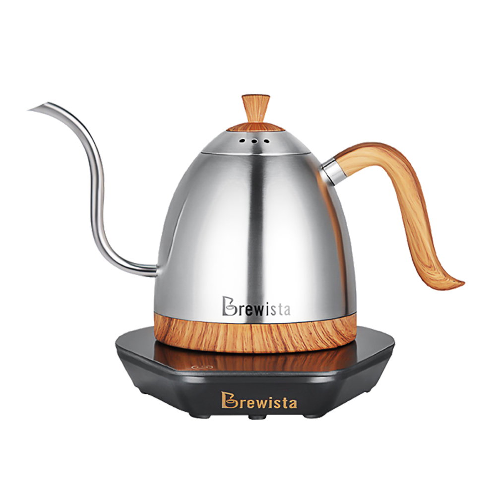 Brewista 220V 1.0L/600 мл из нержавеющей стали с узким открытым носком контроль температуры электрический «гусиная шея» пуровер горшок наливания Кофе чайник