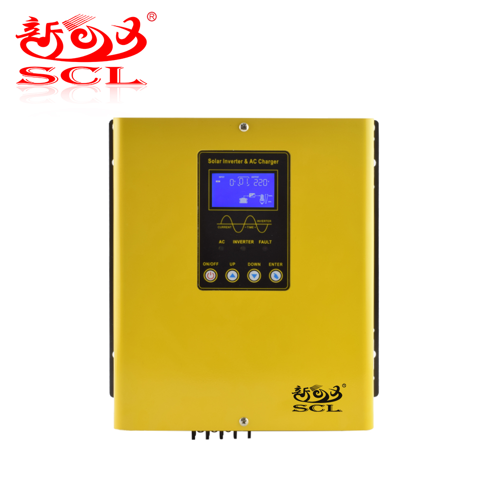 Sunchonglic 1000 Вт инверсор hibrido 1kw 12 В низкая частота чистая синусоида солнечный инвертор с ШИМ контроллер