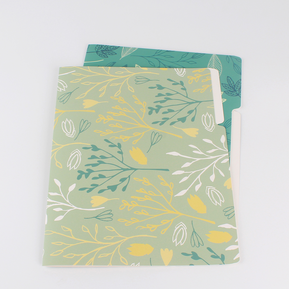 Wholesale a4 paper presentation expandable files folders with double pocket and card holders printing folders