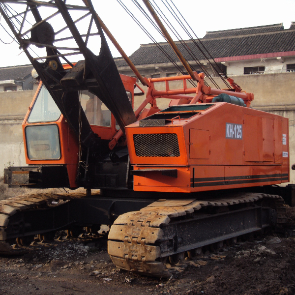 Б/у Hitachi KH150/KH125 гусеничного крана, дешевые Японии HITACHI 35/50ton гусеничный кран для продажи