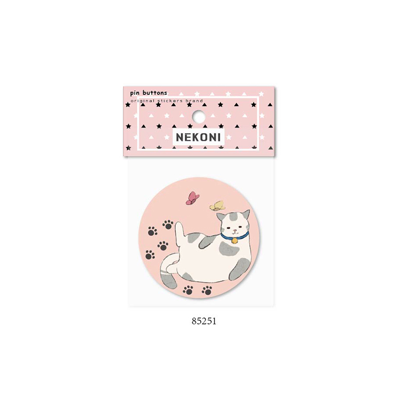 Nekoni Pin кнопки Kawaii Канцелярские товары значок для лацкана Pinback застежка для заказчика Pinback кнопки значки заколки