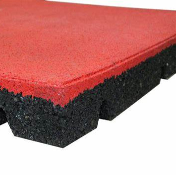 Safety outdoor playground rubber floor tile fireproof rubber brick