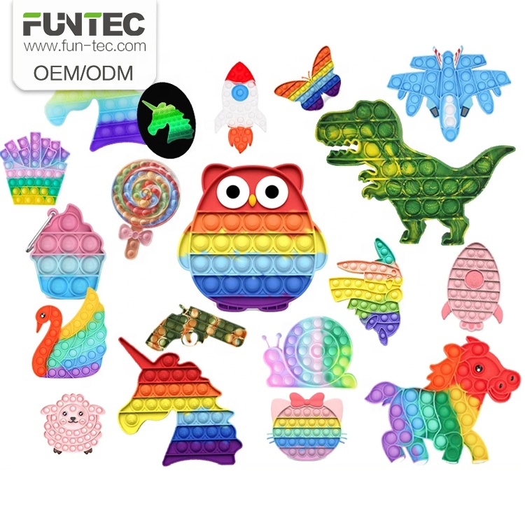 Custom Tiktok Trend Antistress Baby Sensori Toys Amongus Needoh Push Bubble Wholesal Pupt Poppit Pup Pop lts Fidget Toy