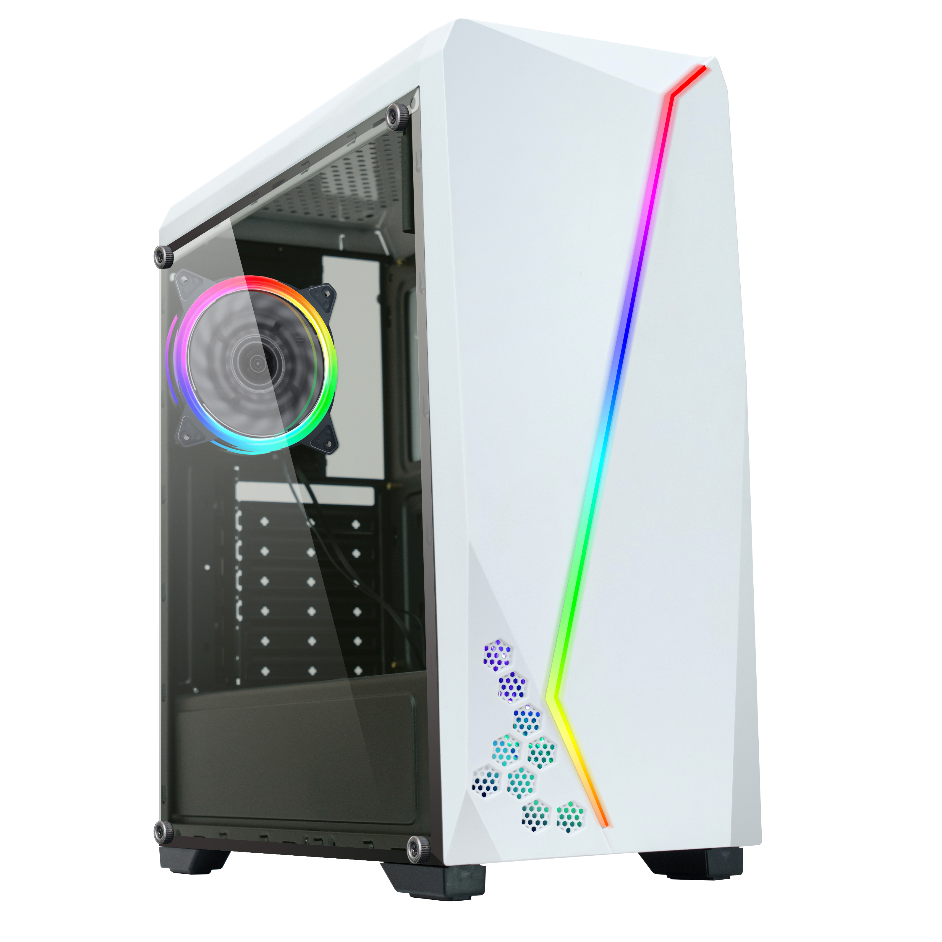 2021 A63W заводская цена Хорошее качество RGB полоса света игровой компьютер чехол
