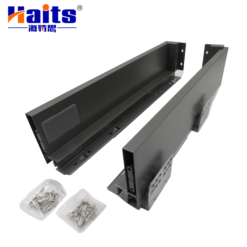 50000 times quality 3D adjustment telescopic rails soft close tandem box slim box drawer slide kit