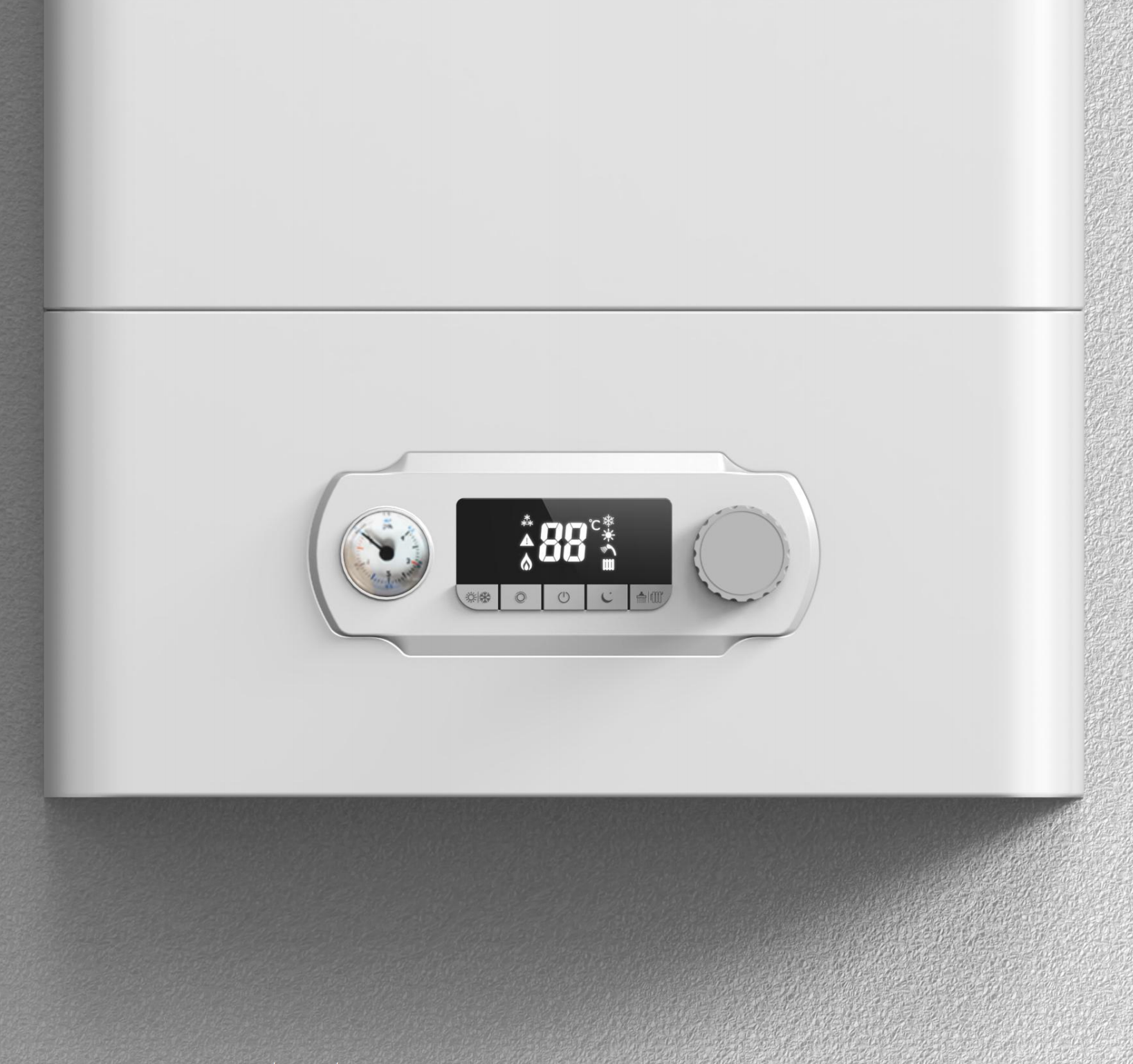 Газовый обогреватель Настенный котел 2 Теплообменники 20KW 24KW Combi Модный дизайн Газовый котел