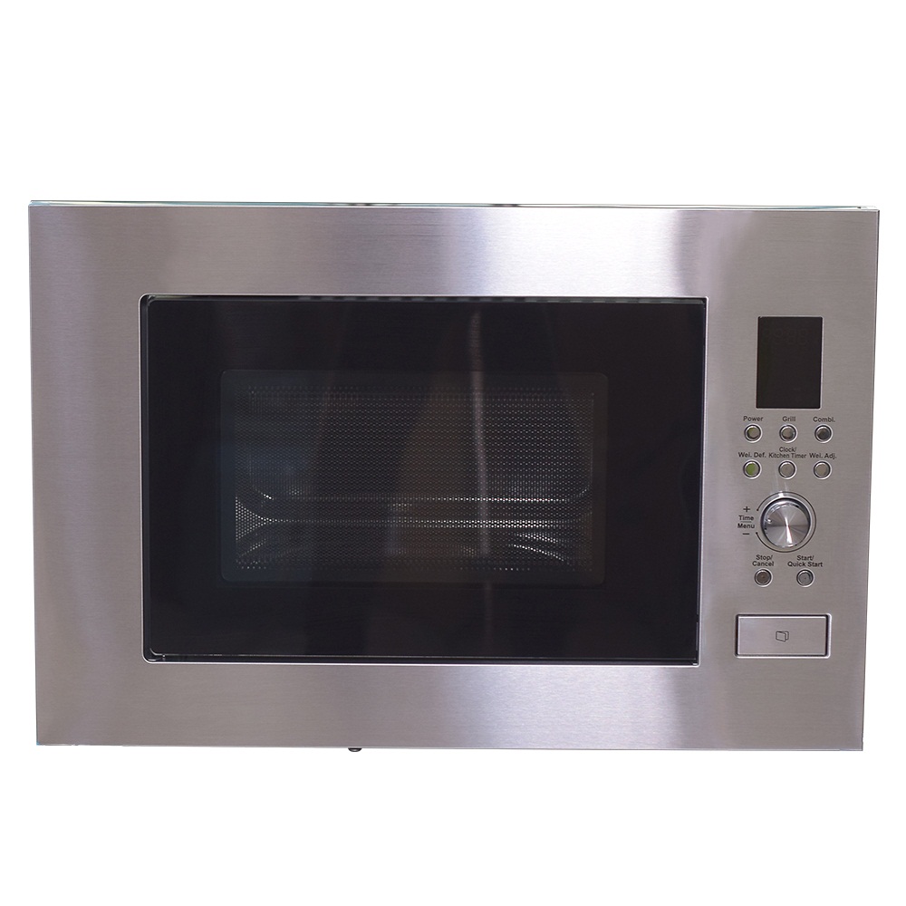 23L 25L 900W Встроенная микроволновая печь из нержавеющей стали с грилем