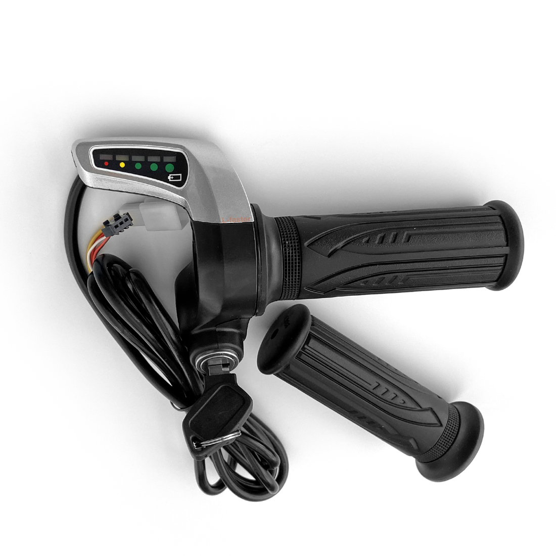 24V/36V/48V Electric Bike Throttle Grip Electric Scooter Battery Voltage LED Indicator Power Key Locker High Quality Accelerator