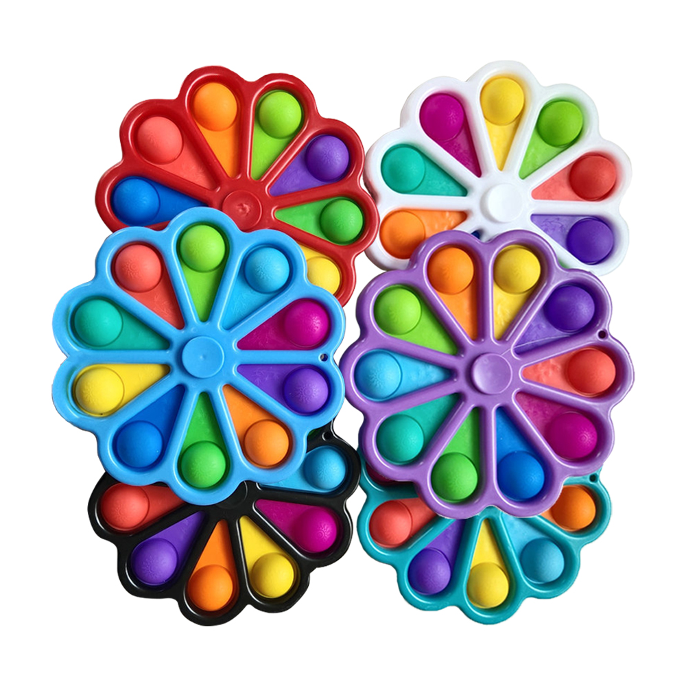 assorted new it bubble sensory pop toy gifts rainbow square toys fidget pops