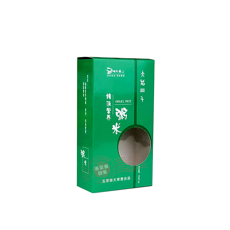 500g High End Food Red Beans Rice Packing Carton With Window