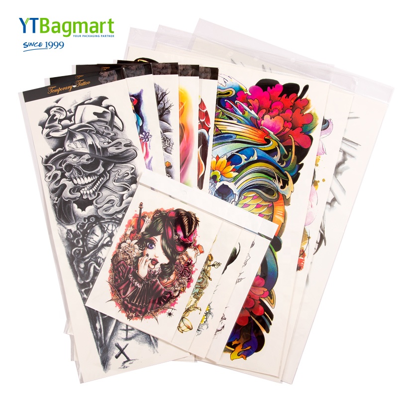 Bulk Body Art Large Non-Toxic Removable 3D Semi Permanent Custom Fake Animal Dragon Tattoos Temporary Custom Sticker