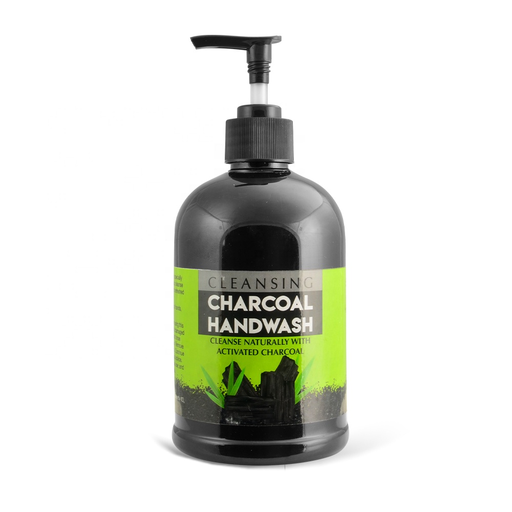 Cleansing charcoal Hand Wash 250ml ,350ml ,500ml liquid hand soap With pump