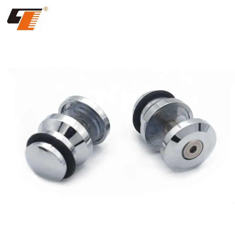 China Supplier Polished Zinc Alloy Slide Bathroom Glass Connector Accessories Anti Jump