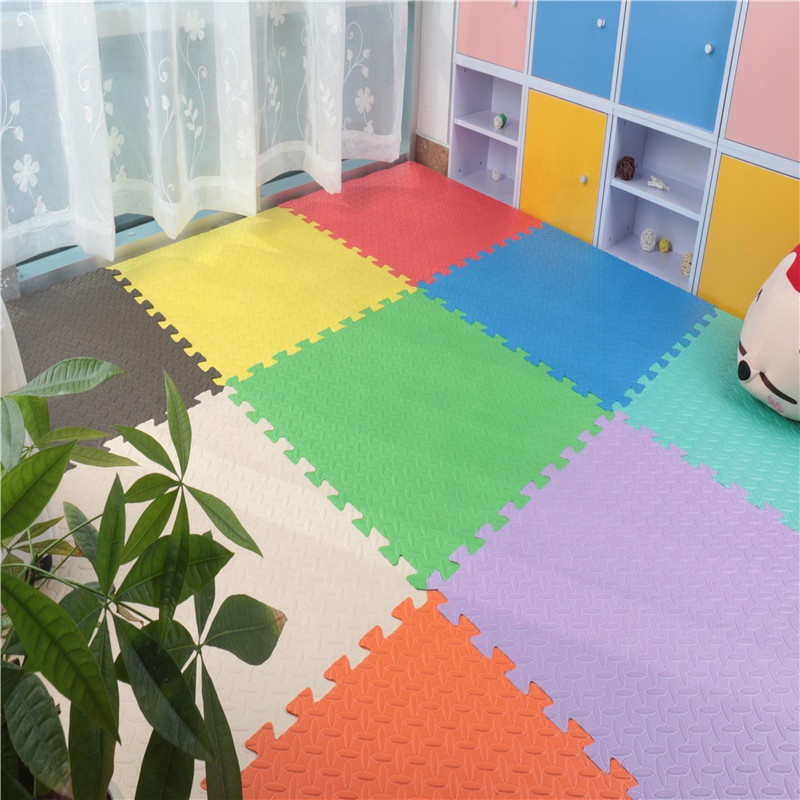 Коврик-пазл из пены EVA, детский игровой коврик для ползания 60x60