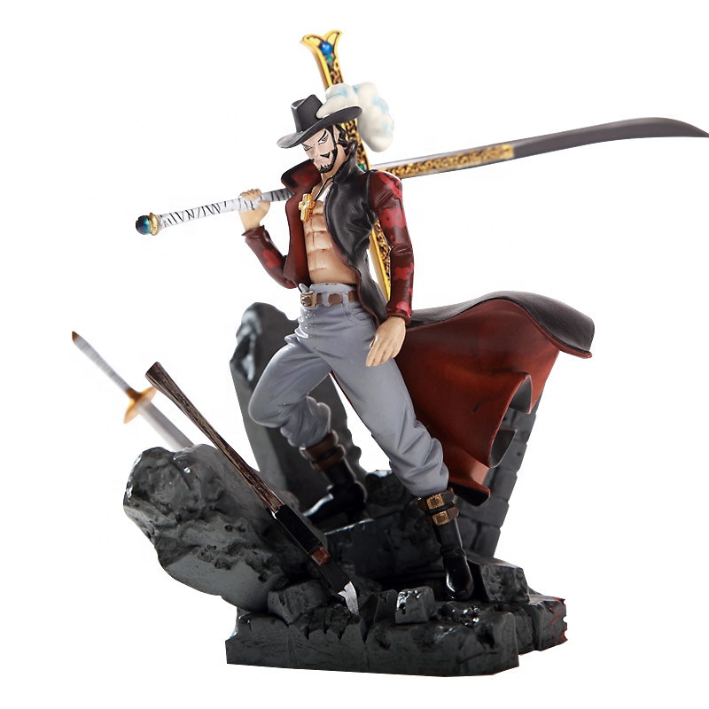 Фигурки героев аниме Luffy Dracule Mihawk для мальчиков, детские игрушки, домашний стол, Мультяшные декоративные фигурки